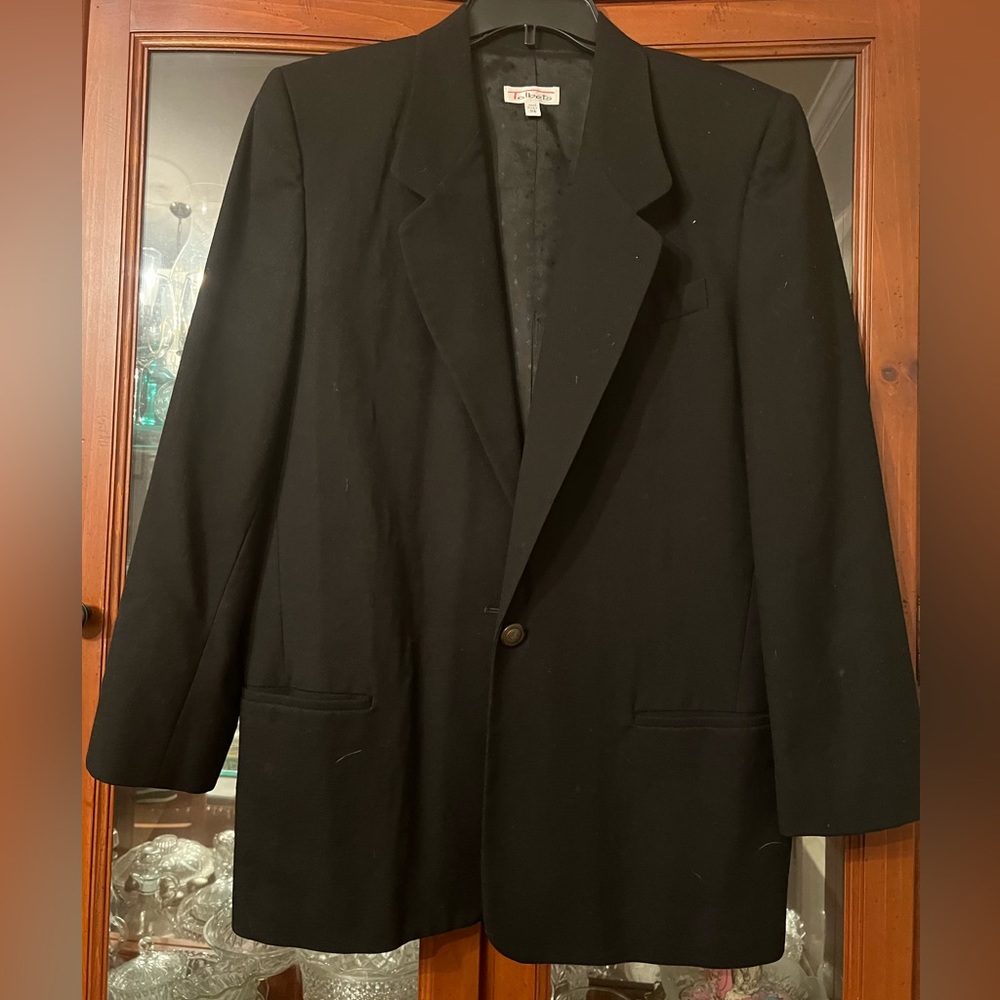 Vintage Talbots Women’s Black Blazer Size 14